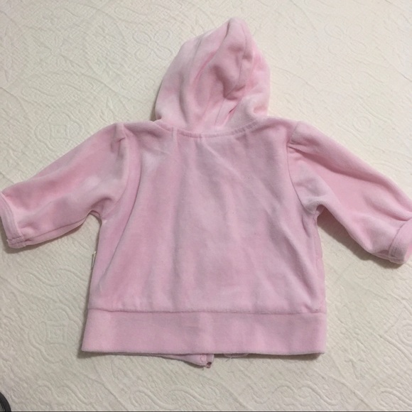 0-3m (5/$20) Pink Velour Hoodie - Picture 7 of 9